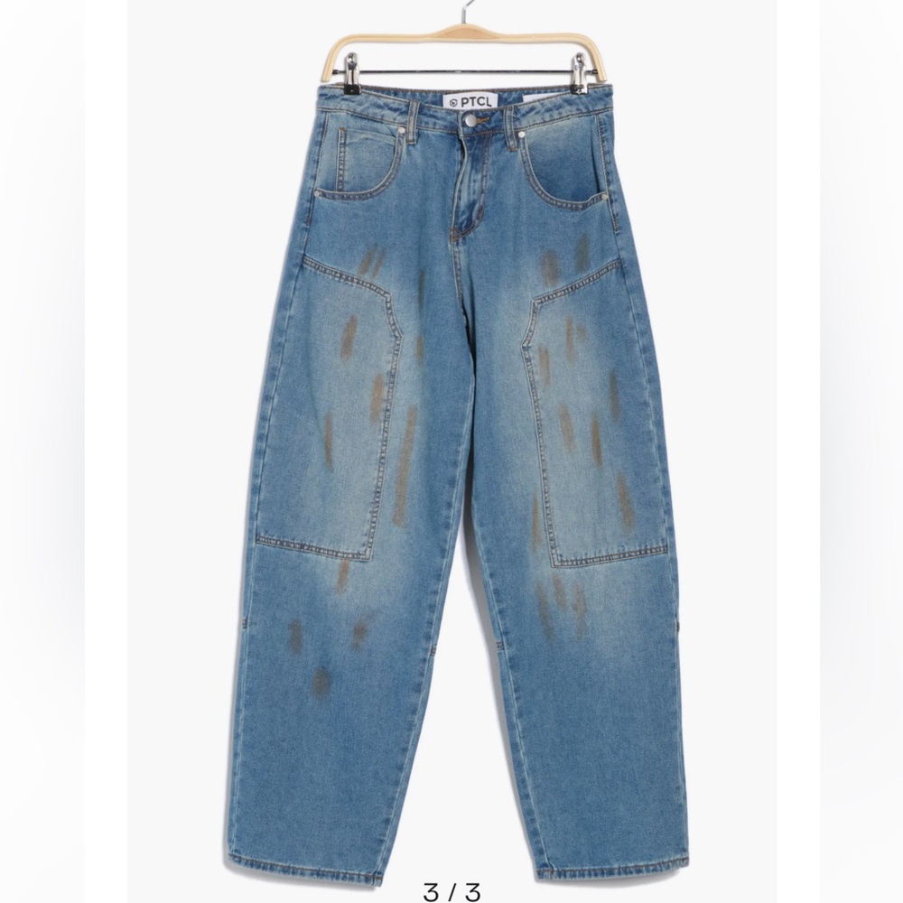 Baggy carpenter jean. Medium Wash size 27